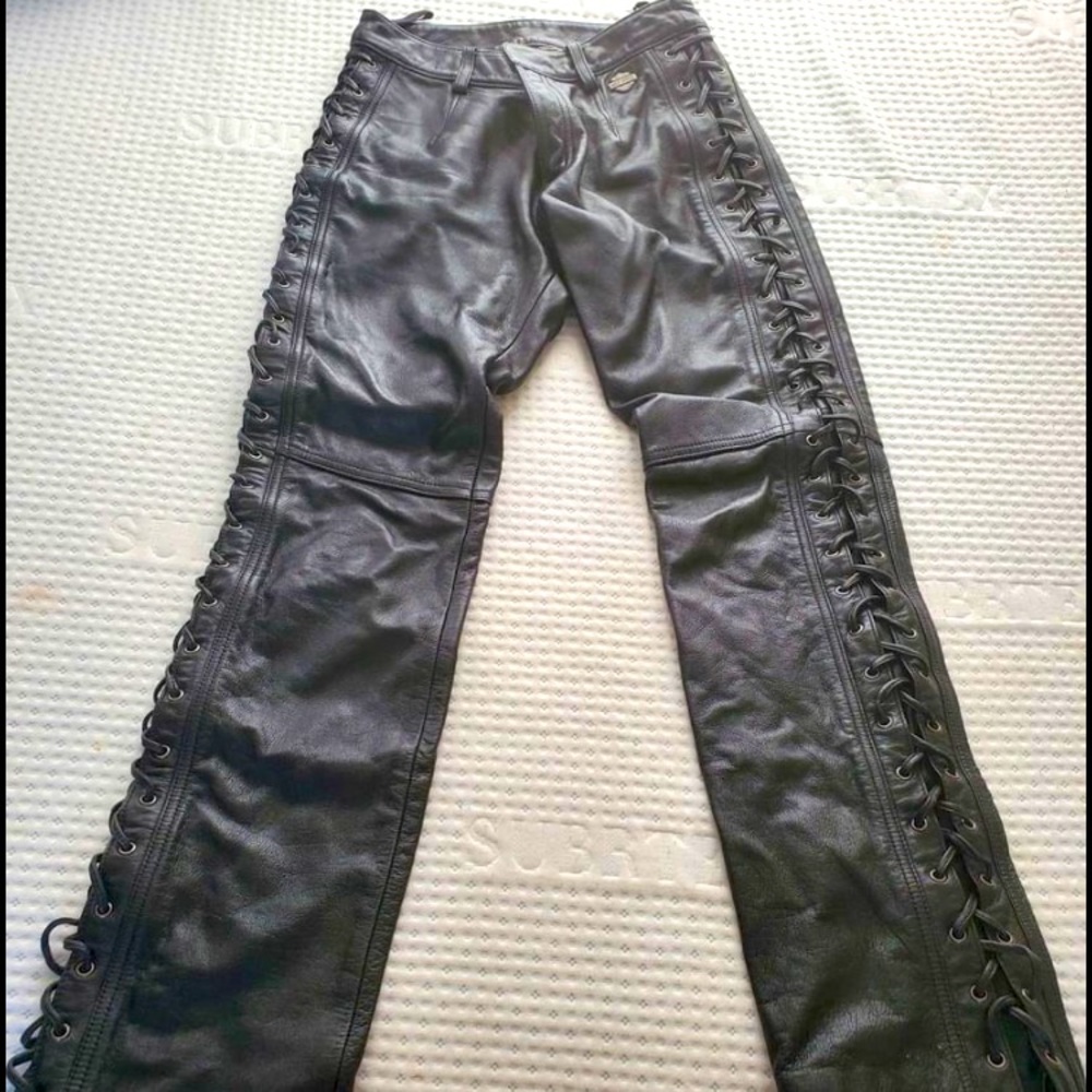 Harley Davidson women’s  genuine leather pants
